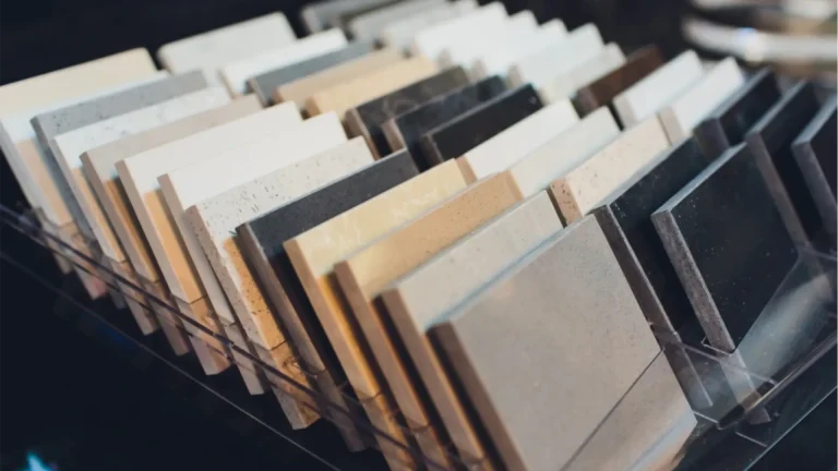 Samples of Quartz Transformations are displayed in our Burlington showroom.